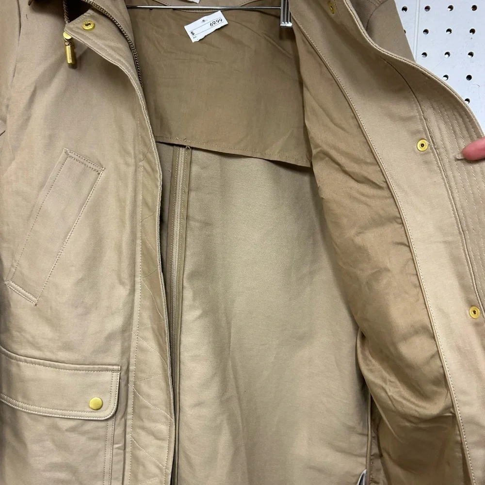 H&M Beige Hooded Utility Jacket - Picture 5 of 7